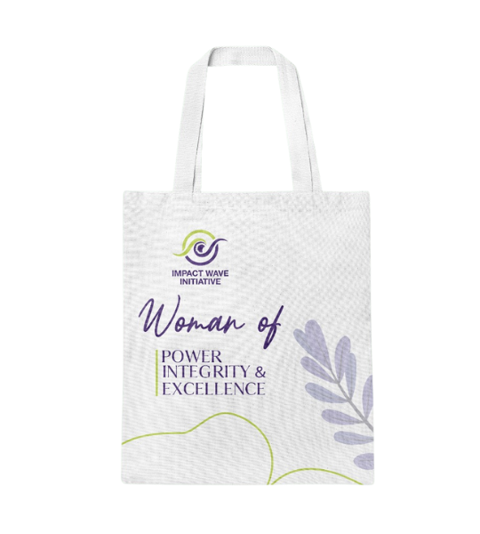 IWI White Tote Bag